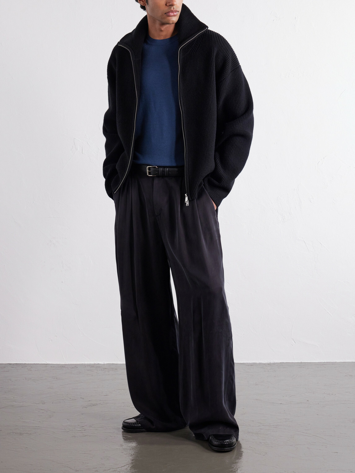 Mr P. - Wool Sweater - Blue