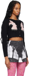 Pristine SSENSE Exclusive Black & Pink Bunny Cardigan