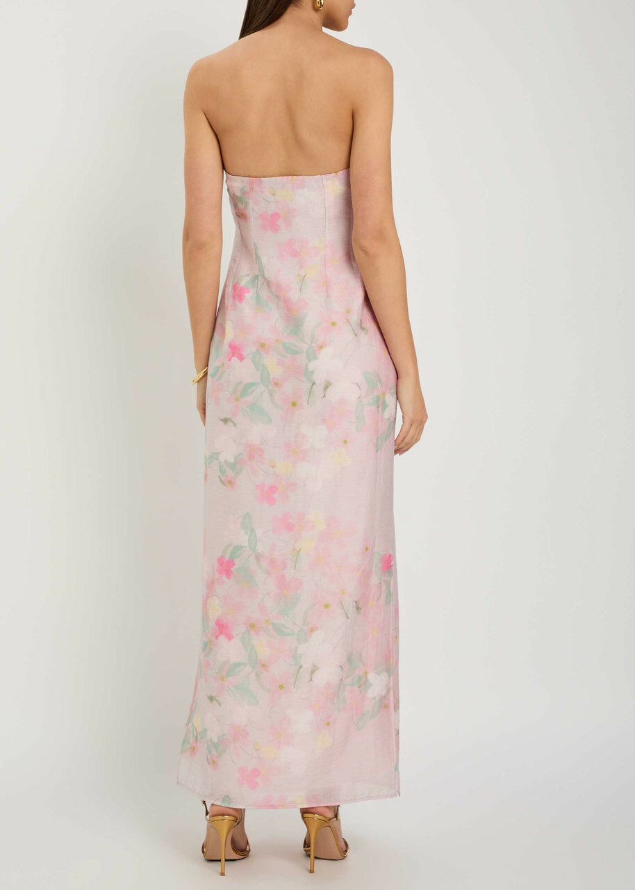 Bernadette Elora Floral-print Woven Maxi Dress Pink