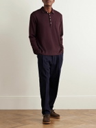Massimo Alba - Cotton-Blend Polo Shirt - Burgundy