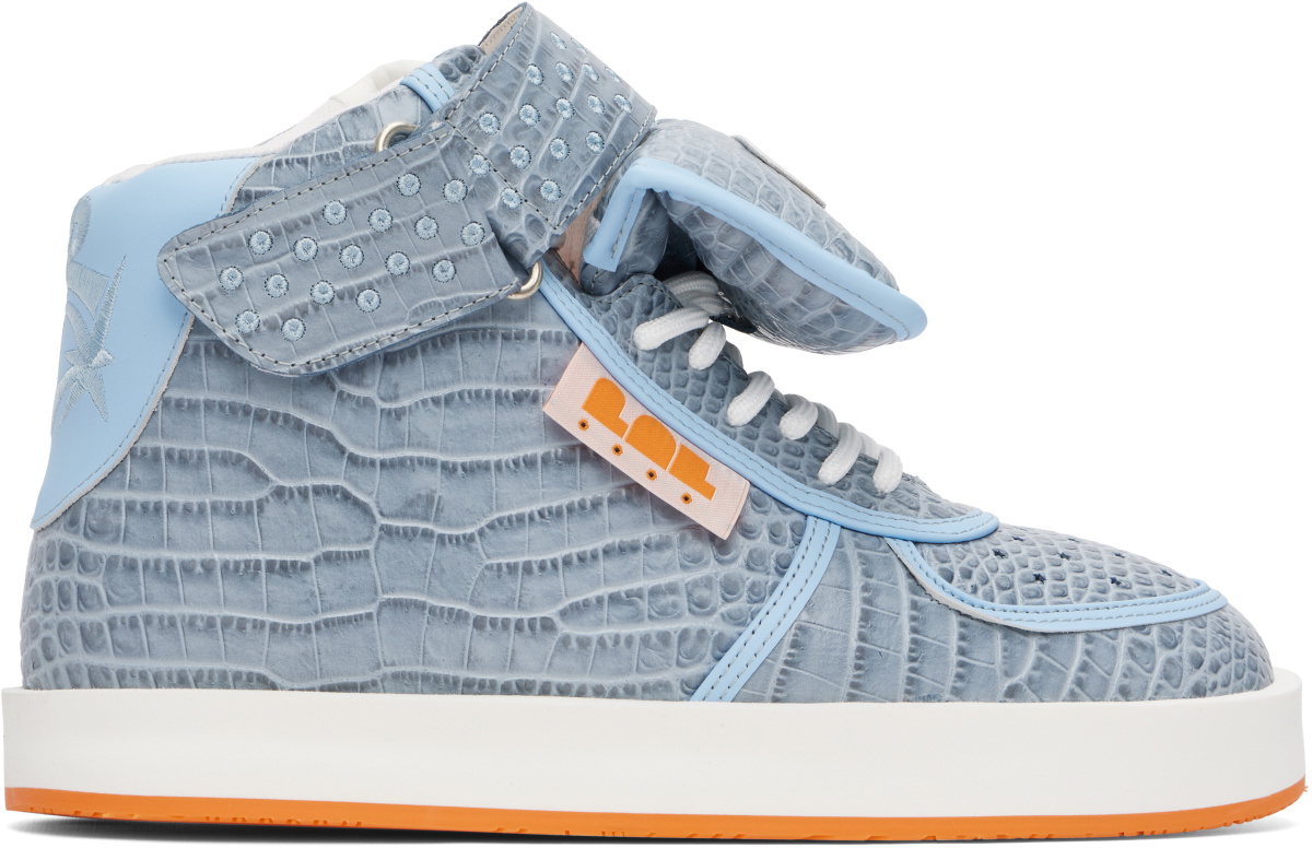PDF Blue Stella High Croc Sneakers