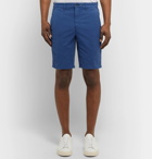 rag & bone - Classic Slim-Fit Cotton-Blend Twill Chino Shorts - Blue
