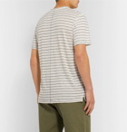 rag & bone - Striped Slub Linen-Jersey T-Shirt - Beige