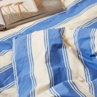 Tekla Fabrics Double Duvet in Blue Mattress Stripe