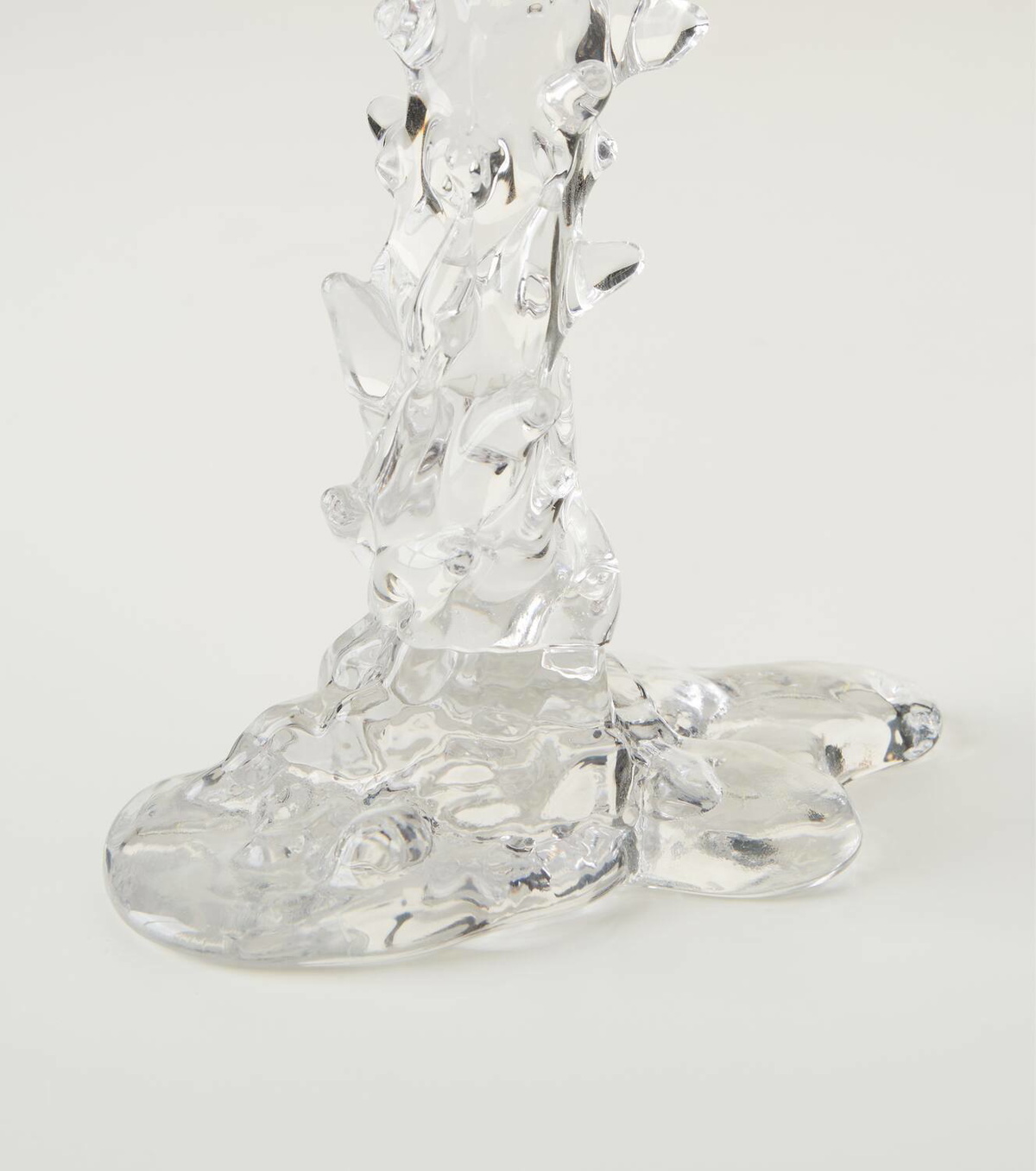 Polspotten Drip Large glass candle holder by Pascal Smelik