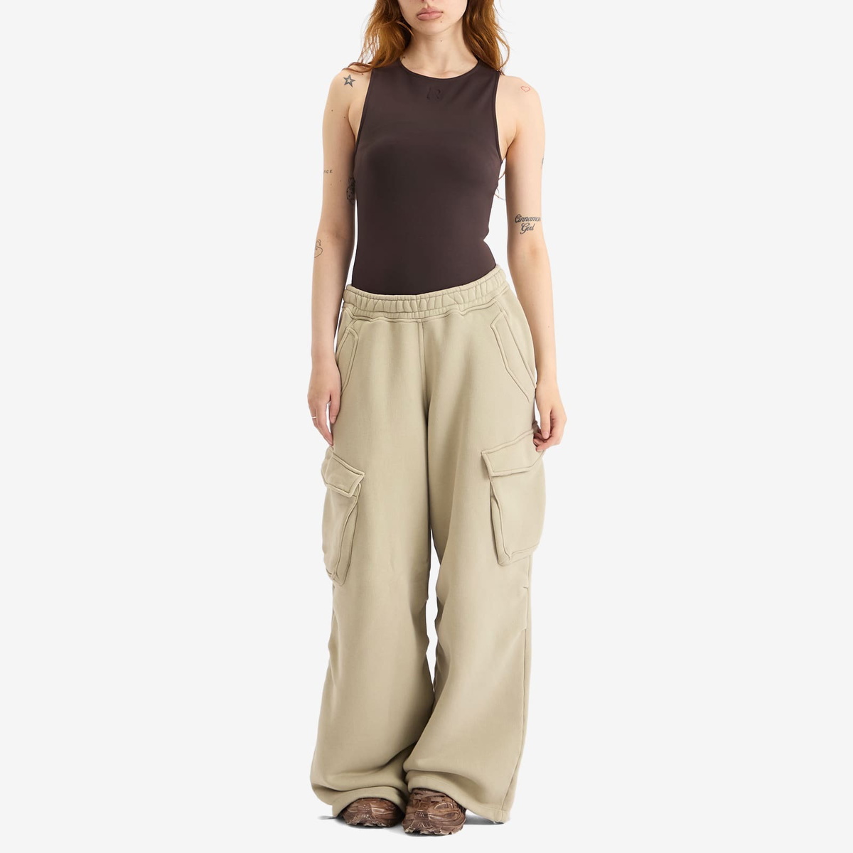 Represent Women's Initial Cargo Sweatpants in Storm