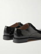 LOEWE - Terra Glossed-Leather Derby Shoes - Black