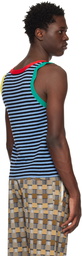 ZANKOV SSENSE Exclusive Blue & Black Vence Tank Top