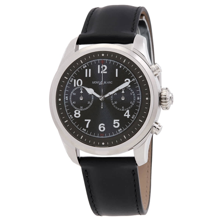 Photo: Montblanc Summit 2 Chronograph Quartz Analog-Digital Blue Dial Mens Smart Watch 123850