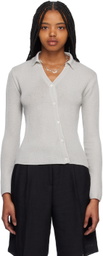 Youth Gray Asymmetric Cardigan