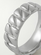 Tom Wood - Drop Rhodium-Plated Ring - Silver