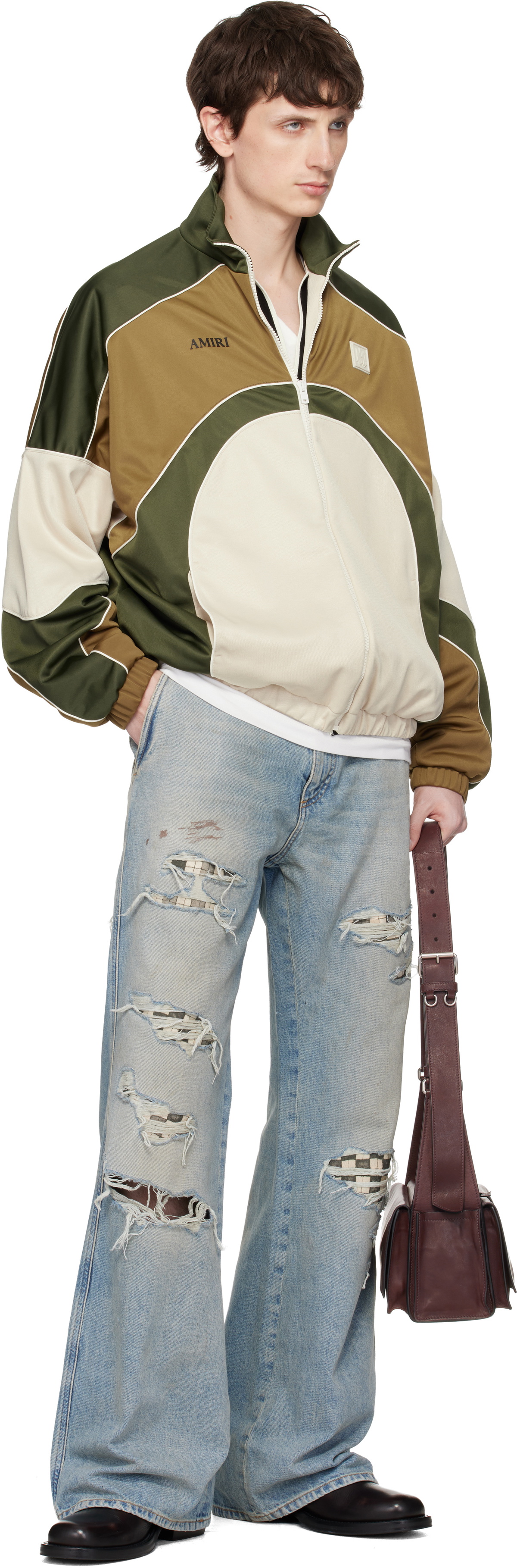 AMIRI Multicolor Oversized Panel Track Jacket