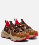 Christian Louboutin Trailrun suede-trimmed sneakers