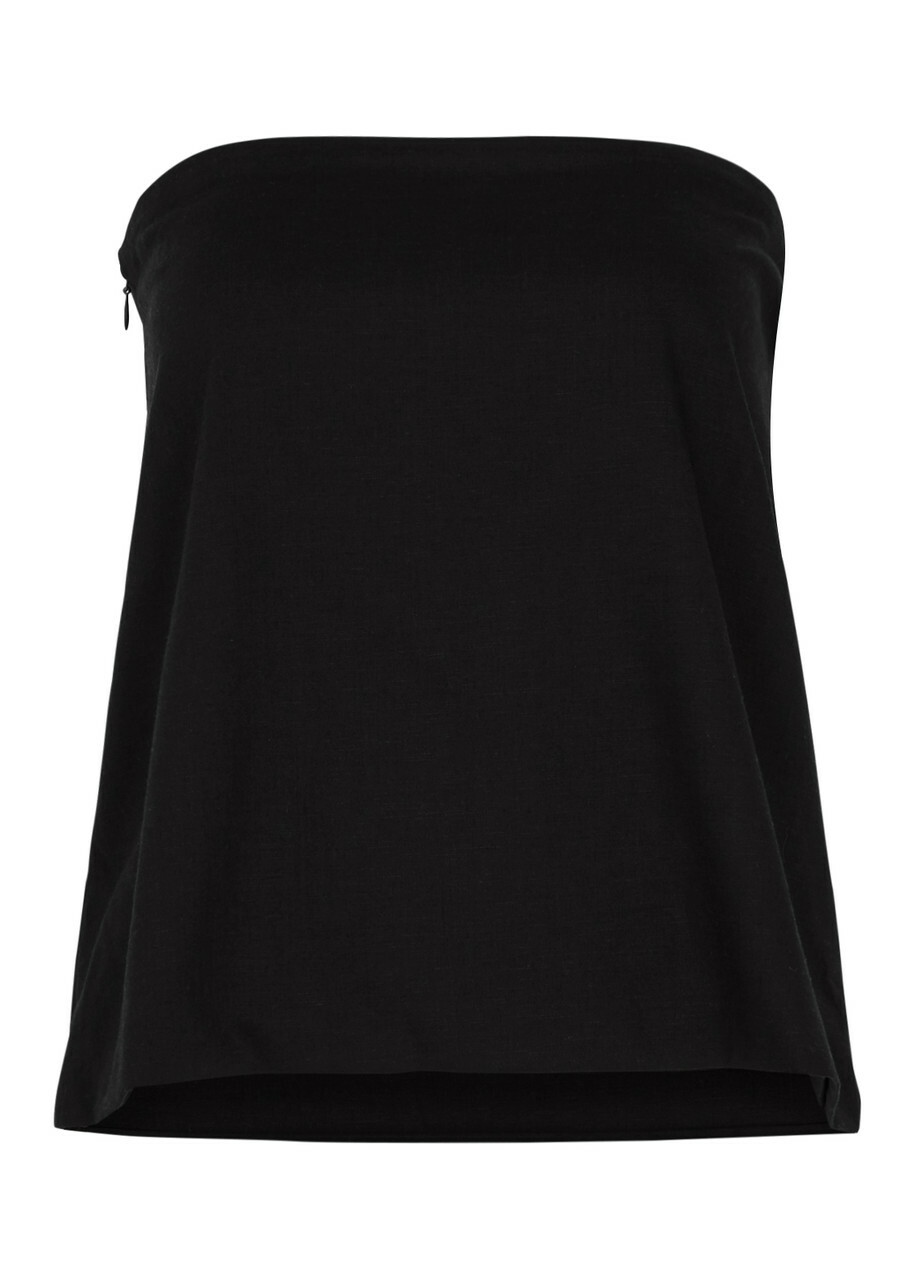Aexae Strapless Woven top Black