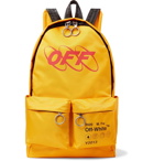 Off-White - Y013 Logo-Print Shell Backpack - Yellow