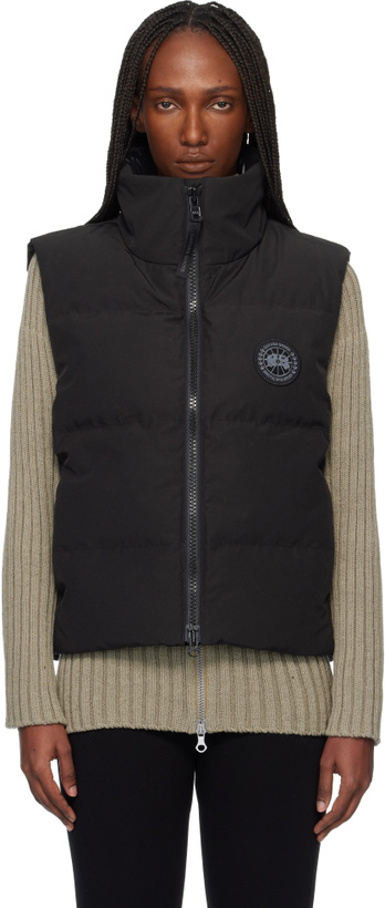 Photo: Canada Goose Black 'Black Label' Grandview Cropped Down Vest