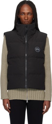Canada Goose Black 'Black Label' Grandview Cropped Down Vest