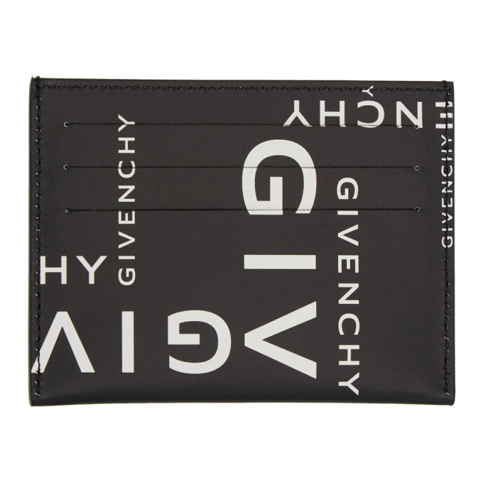 Photo: Givenchy Black Logotype Card Holder