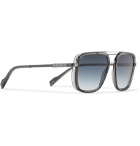 Cutler and Gross - Aviator-Style Acetate and Gunmetal-Tone Sunglasses - Gray