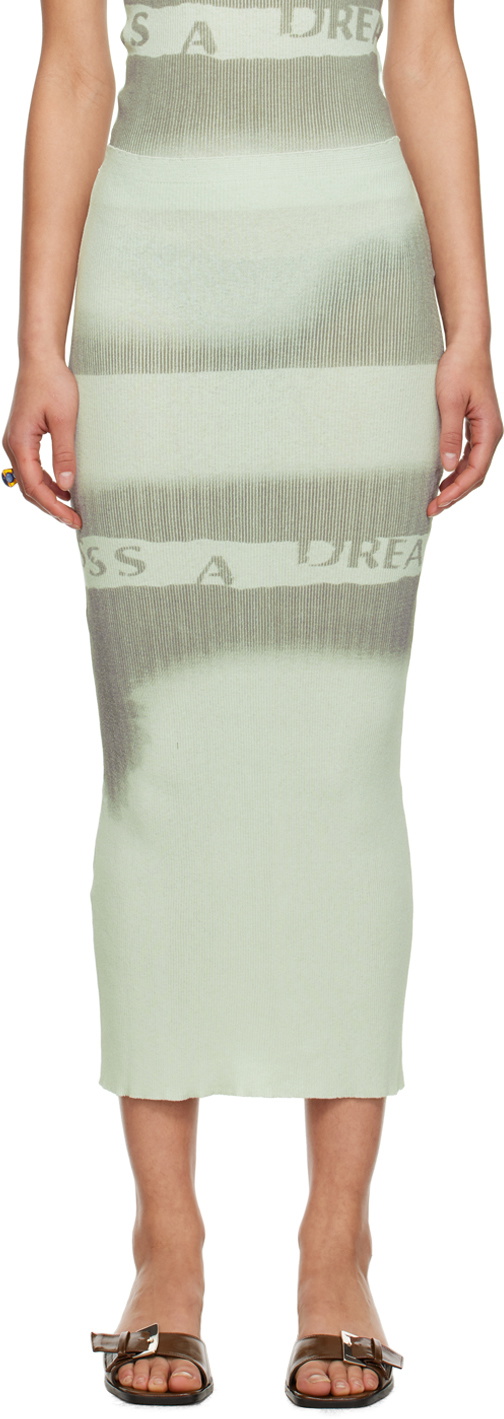 PALOMA WOOL｜SKIRTS (RIBANDI (QJ0306-Light Grey)) Paloma Wool Ribandi Midi Skirt - Light Grey | Garmentory
