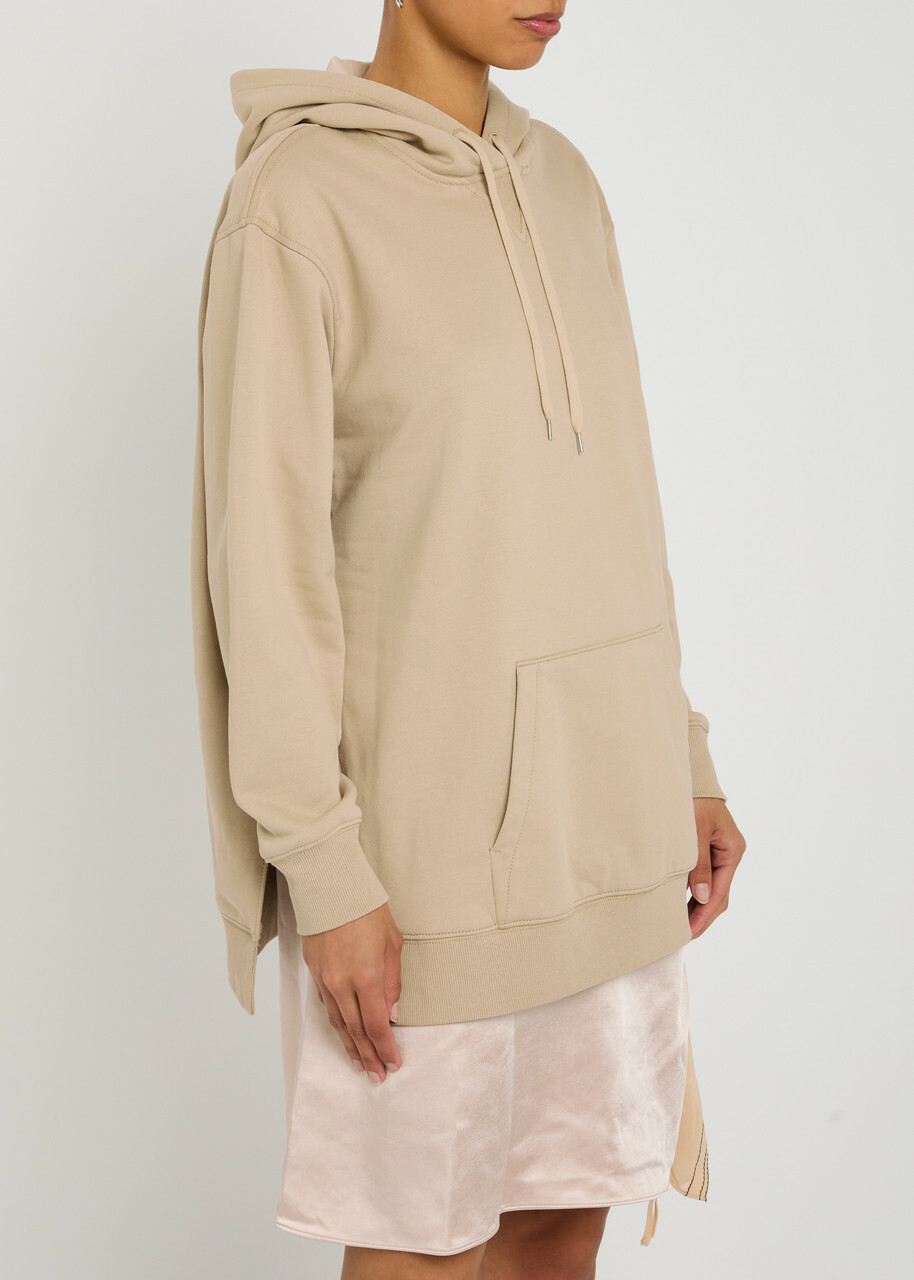 3.1 Phillip Lim Detachable-sweatshirt Cotton and Satin Mini Dress Beige