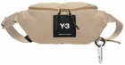 Y-3 Beige Waistbag Pouch