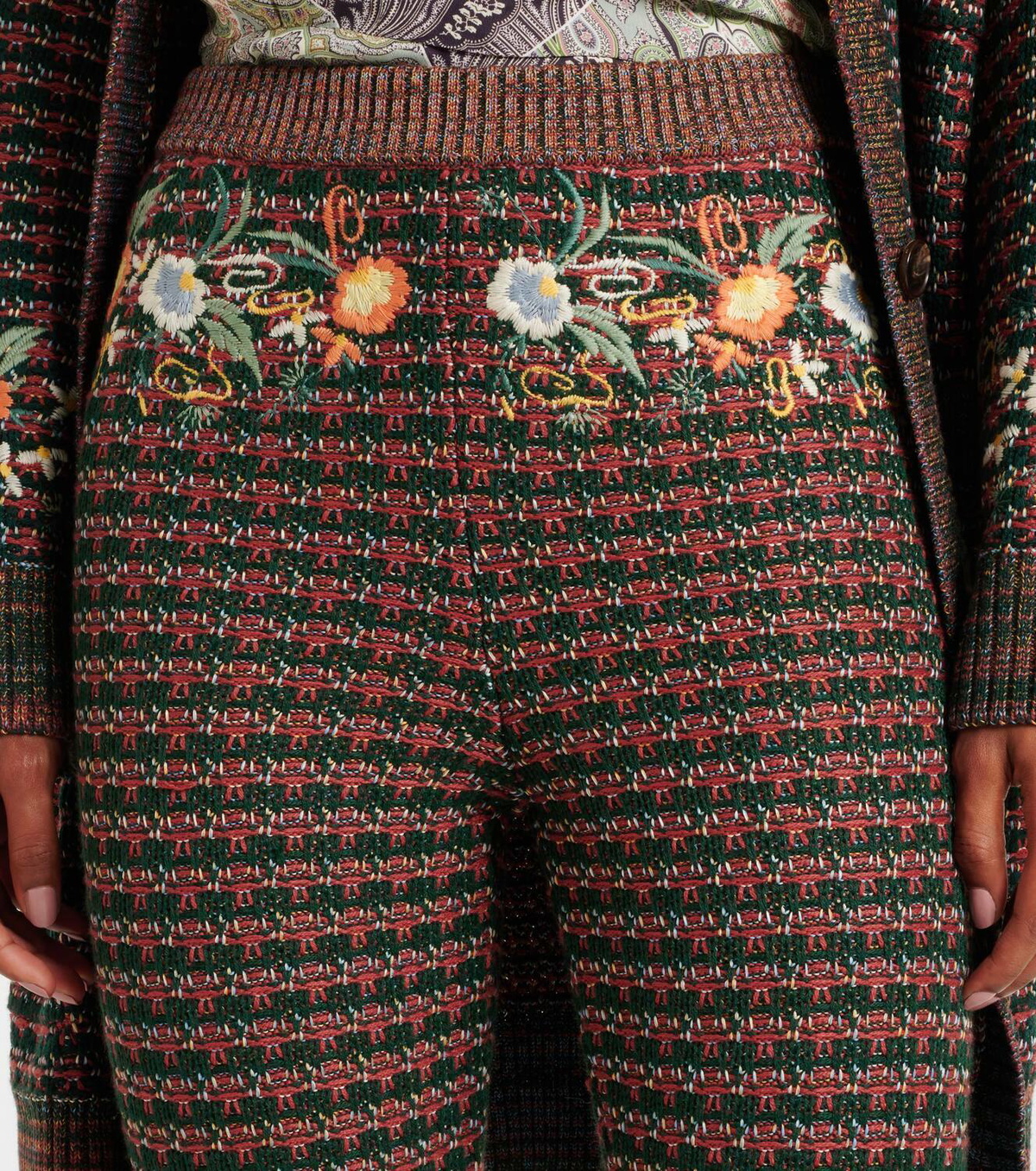 Etro Multicolor Polyester Pants