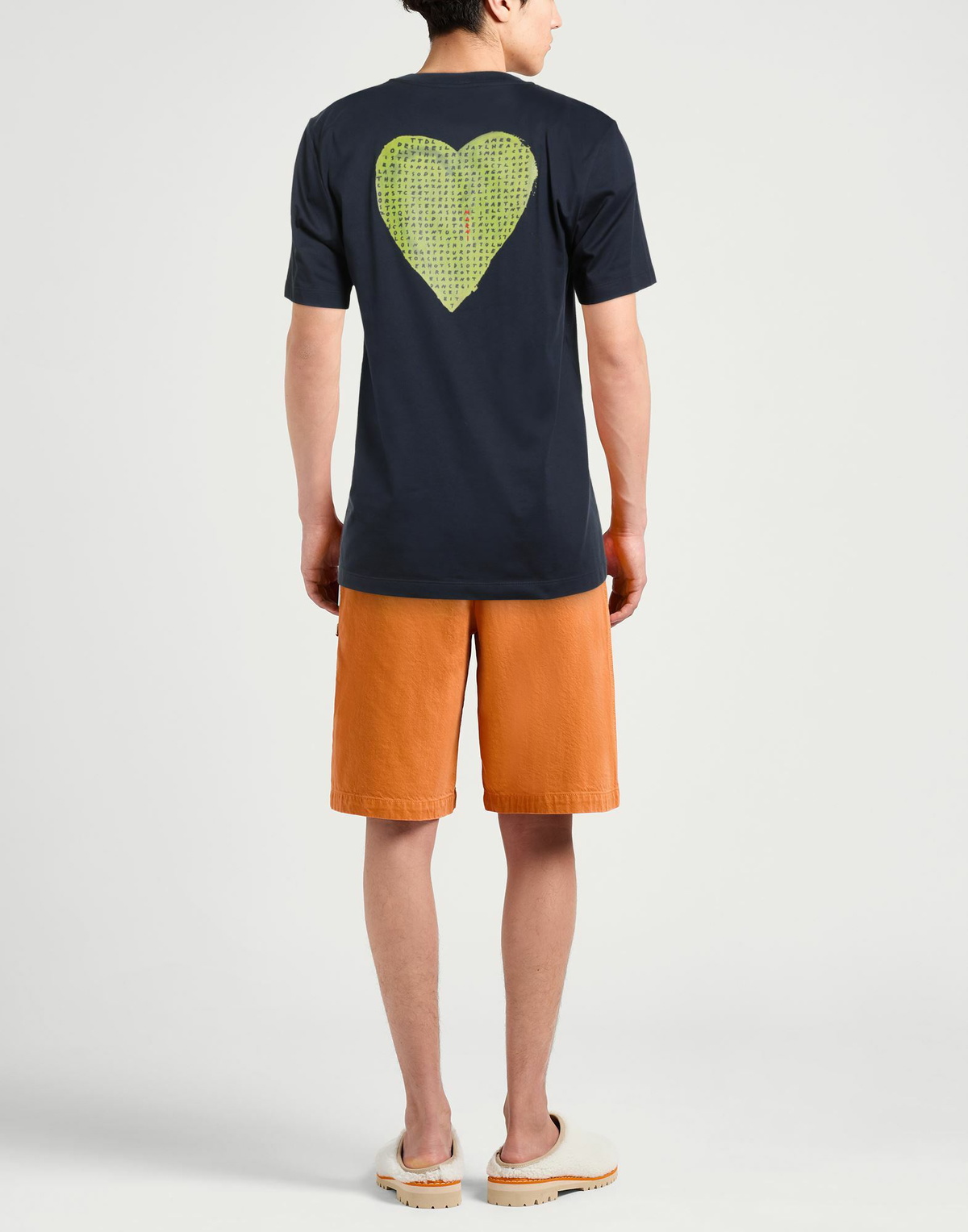 Marni Mens T-shirt Midnight in Blue