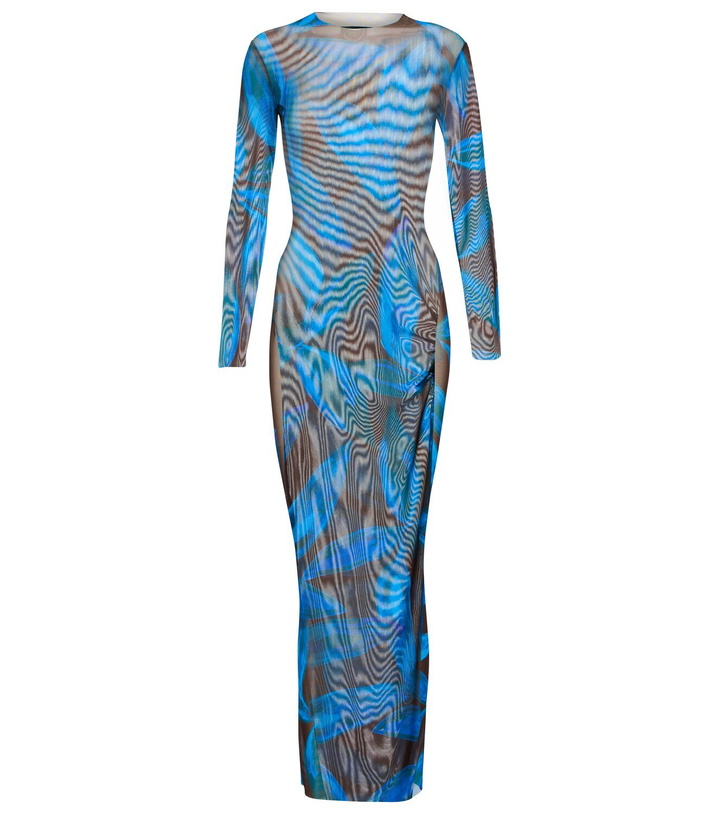 Photo: Louisa Ballou - High Tide printed mesh dress