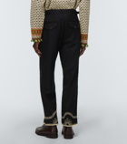 Bode - Embroidered wool pants