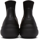 AMBUSH Black Rubber Chelsea Boots