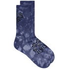 Flagstuff Men's Tie Dye Sock in Navy