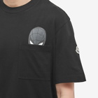 Moncler Grenoble Men's Hashtag Logo T-Shirt in Black
