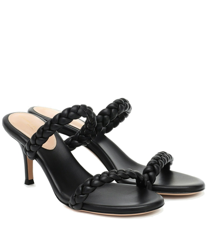 Photo: Gianvito Rossi - Marley 70 braided leather sandals
