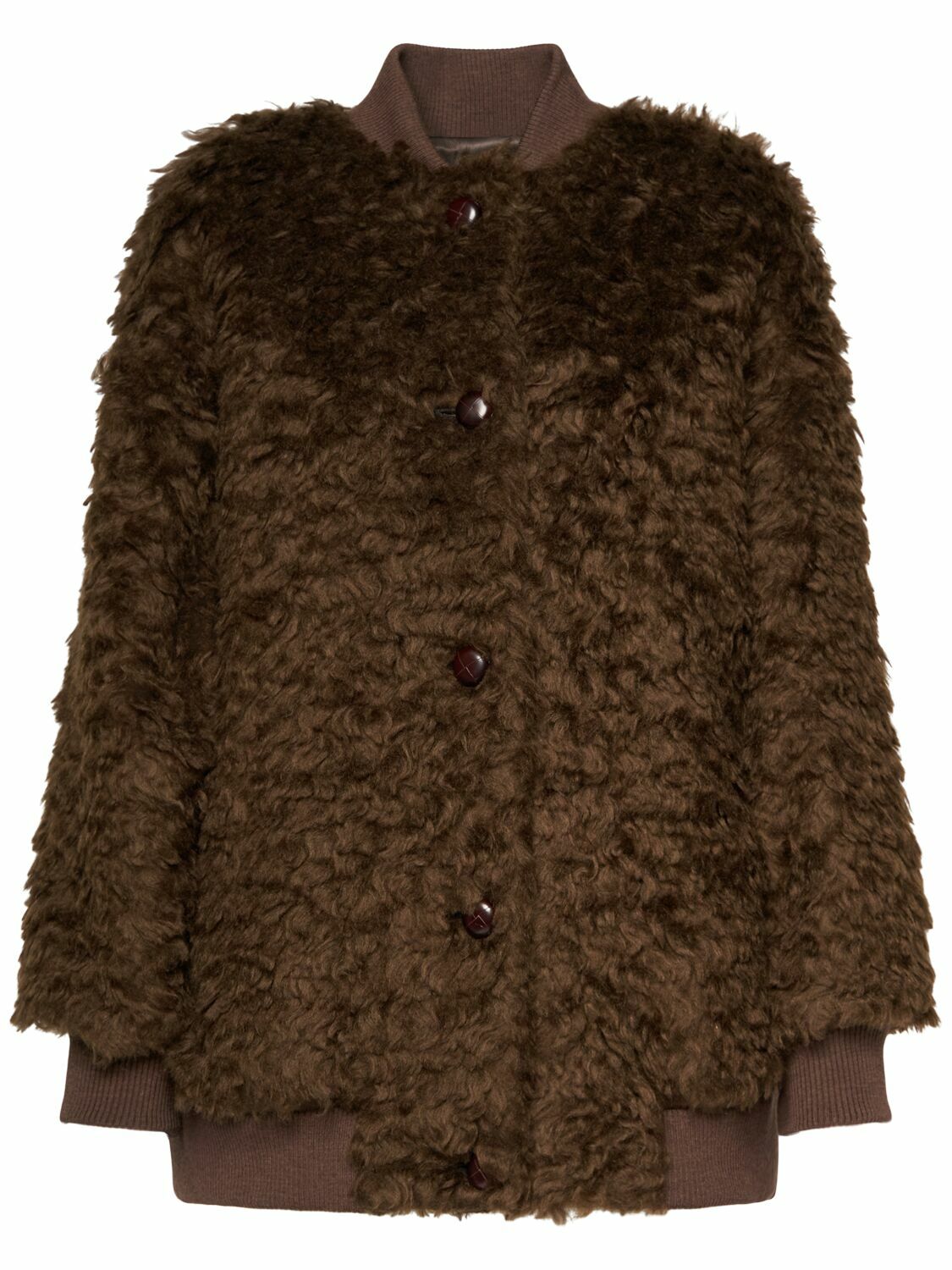 WEEKEND MAX MARA Agiate Furry Short Coat Weekend Max Mara
