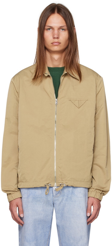 Photo: Bottega Veneta Beige Triangle Jacket