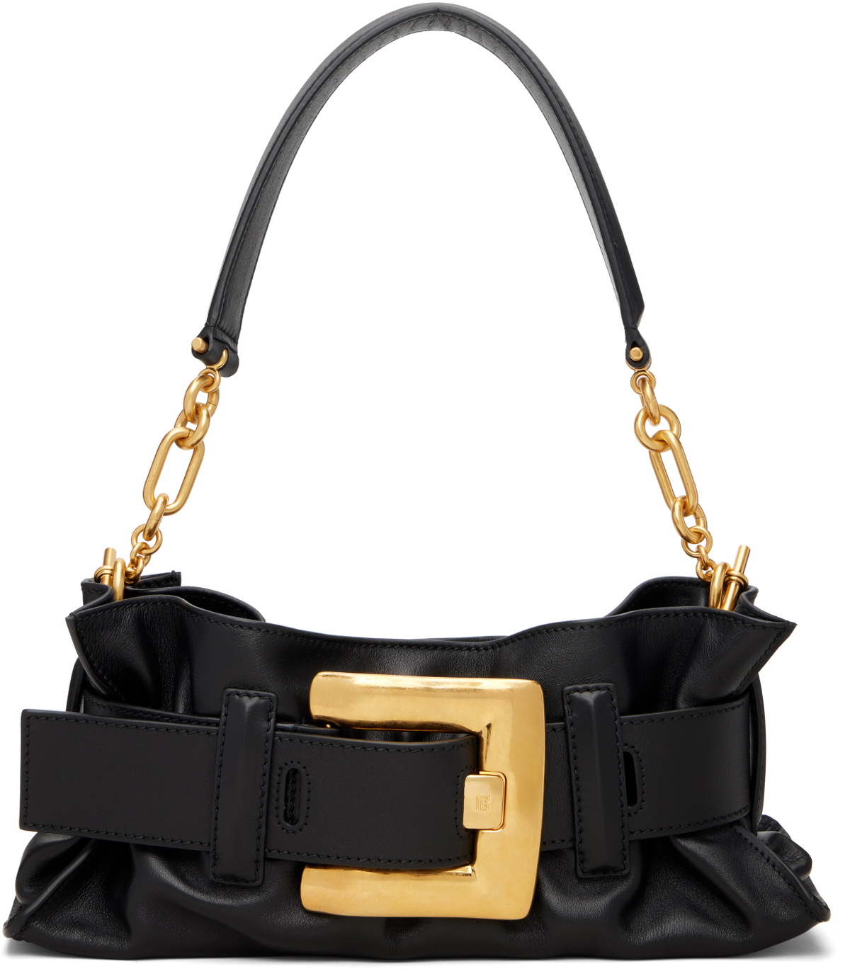 Balmain Black Mini Anthem Shoulder Bag