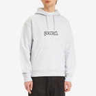 POSTAL Men's Bold Outline Logo Hoodie in Marl Grey