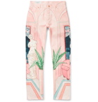 Casablanca - Chambre Slim-Fit Printed Denim Jeans - Pink