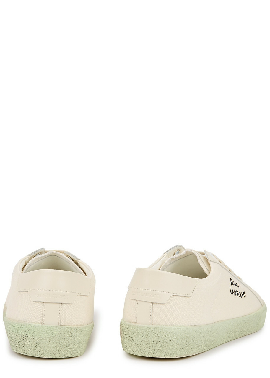 Saint Laurent Court Off-white Canvas Sneakers, Sneakers, Off-white