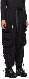 Archival Reinvent Black 3D Pocket Cargo Pants