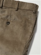 Kingsman - Tapered Cotton-Corduroy Trousers - Neutrals