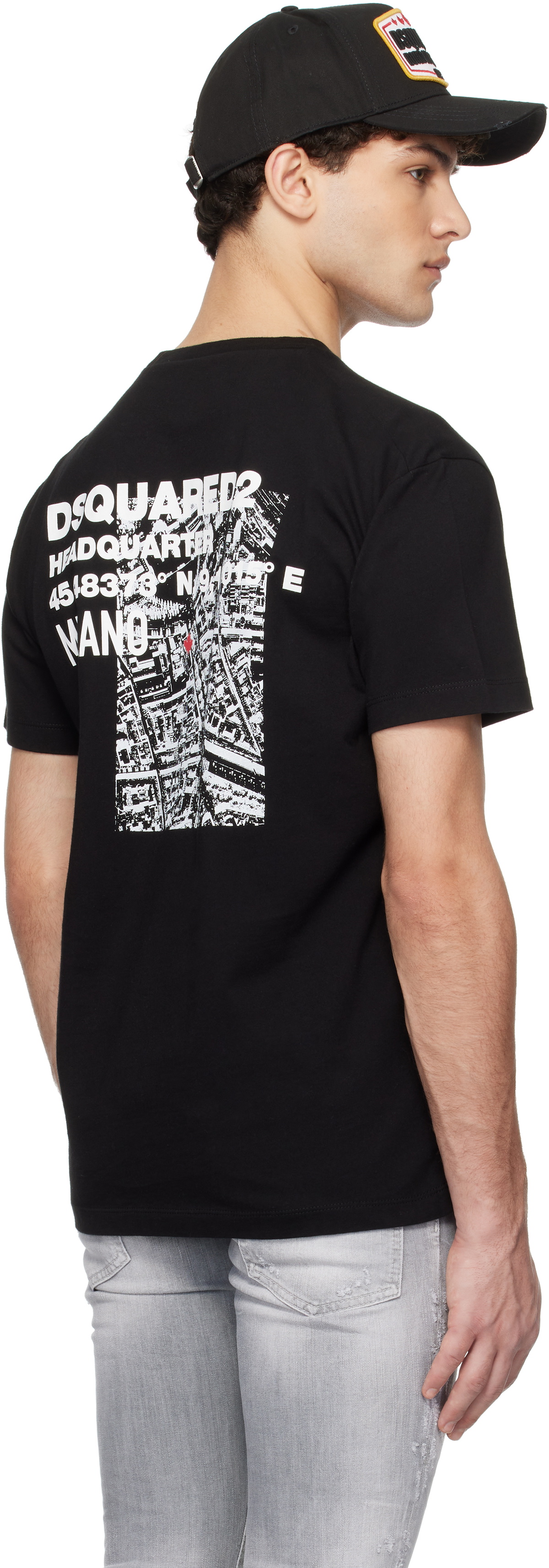 T-shirt Dsquared2 Ceresio S71GD1058 – Coton, Coupe Semi-ajustée, Logo, Homme