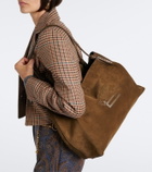 Etro Libra Large suede tote bag