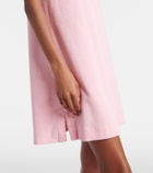 Hunza G Logo cotton terry polo dress
