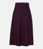 Jardin des Orangers Virgin wool midi skirt
