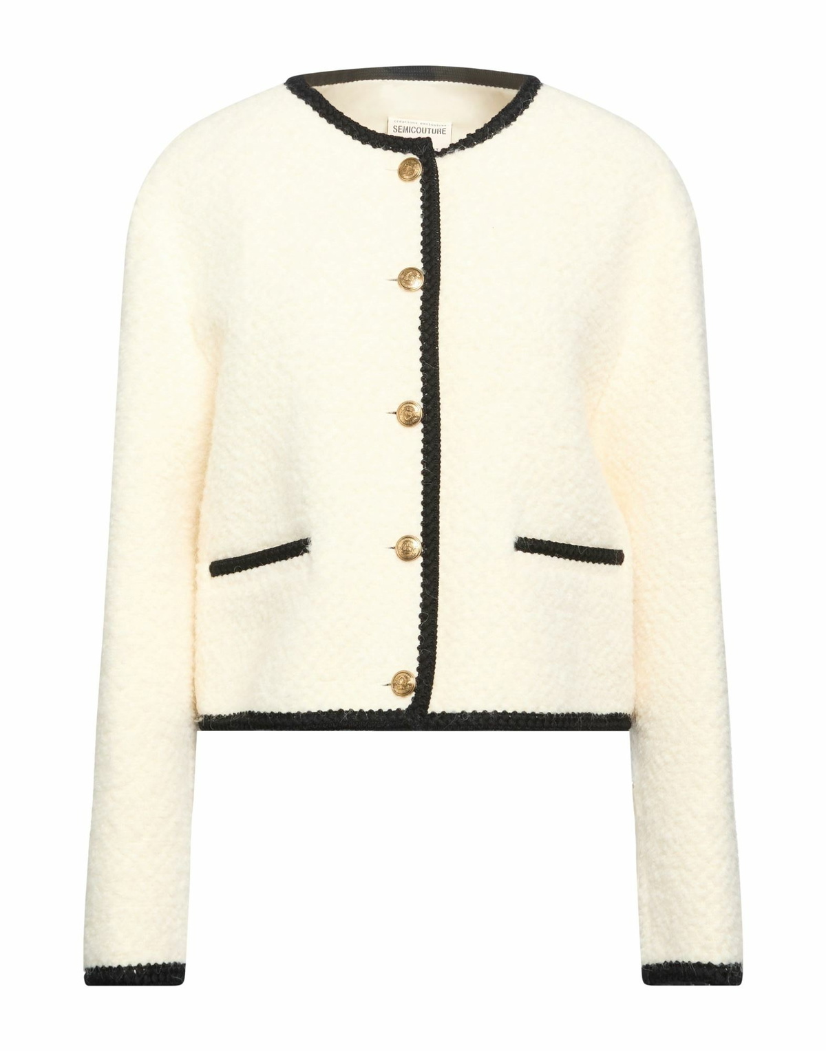 Semicouture Womens Jacket Cream