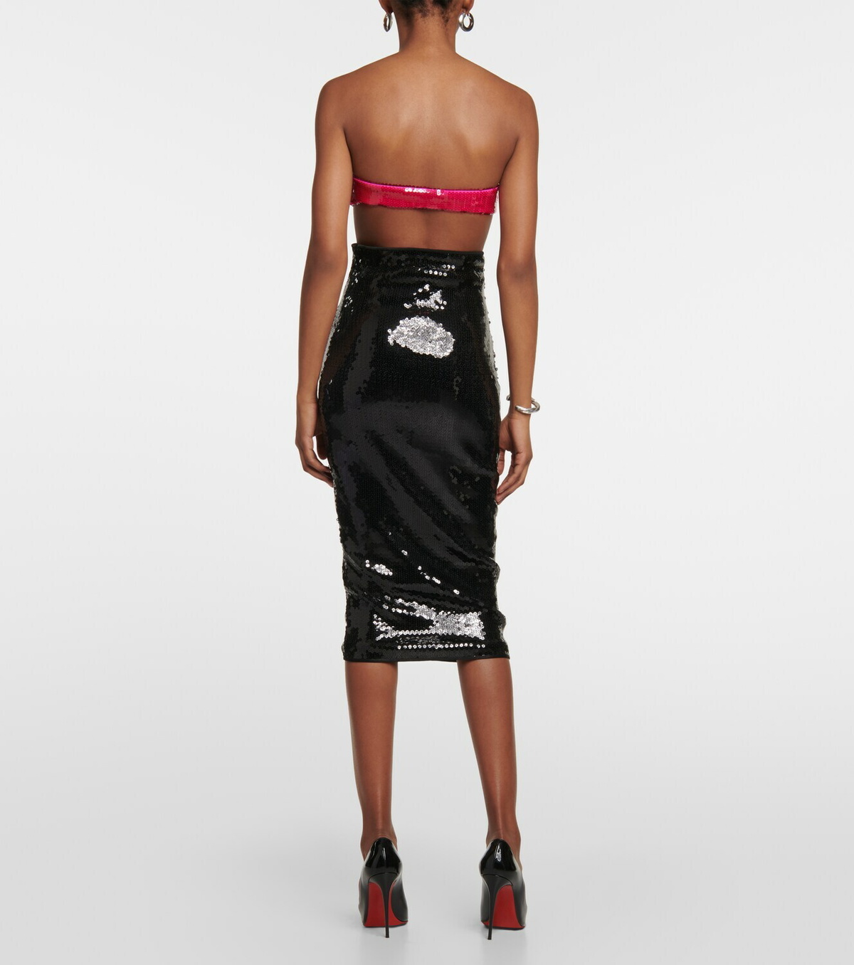LaQuan Smith Bra bolero satin cropped top