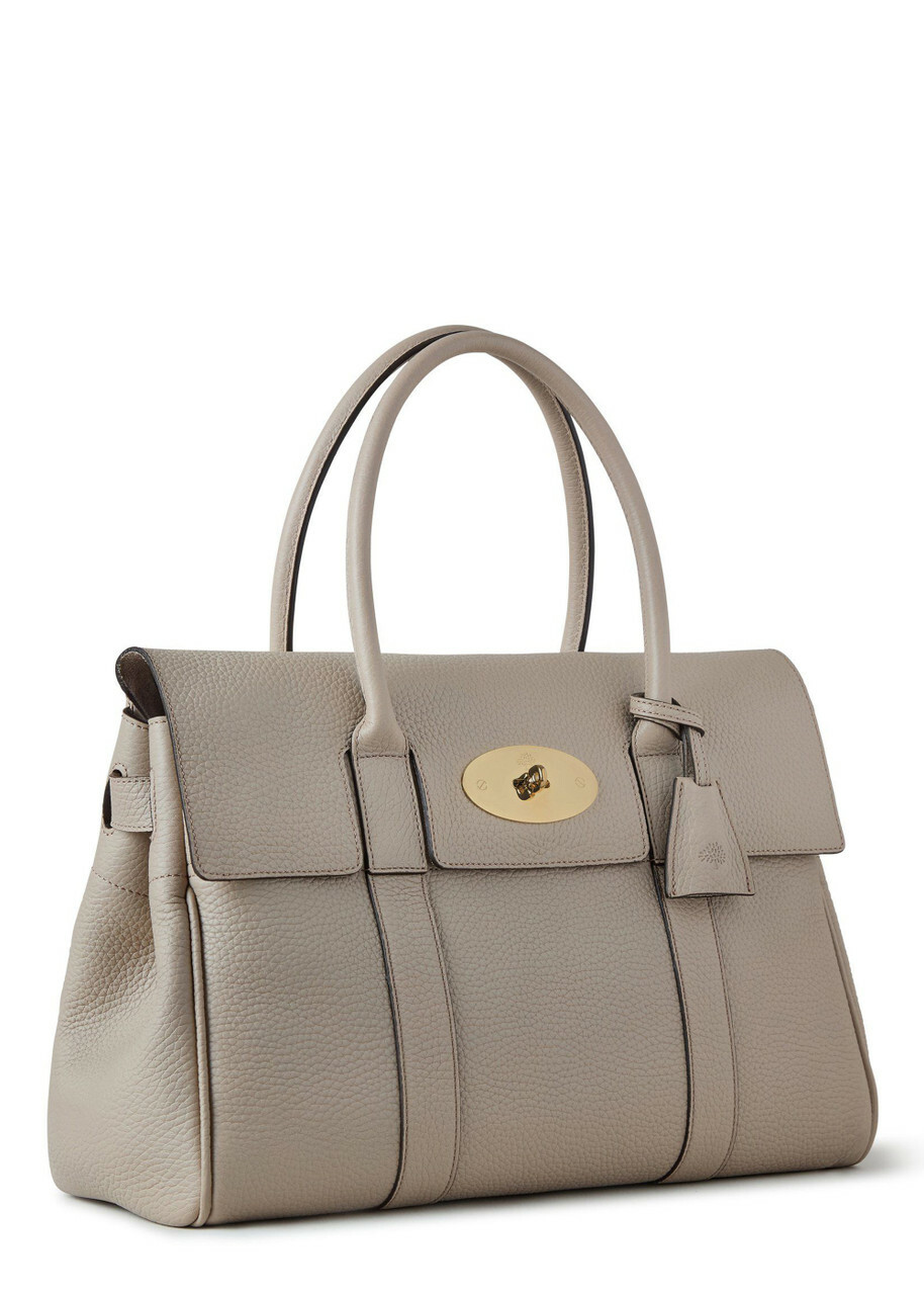 Mulberry Bayswater Grained Leather Shoulder bag - Taupe - One Size