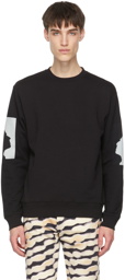 Dries Van Noten Black Len Lye Edition Graphic Sweatshirt